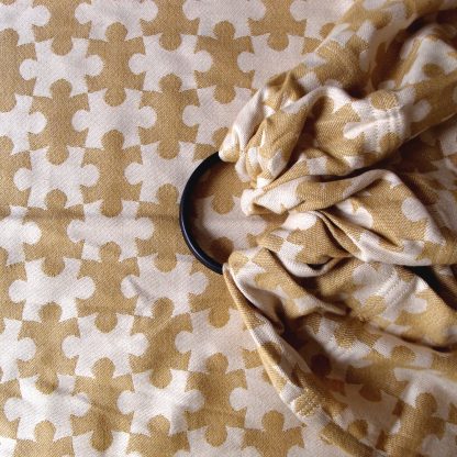 Daiesu Jigsaw Mustard Woven Baby Ring Sling